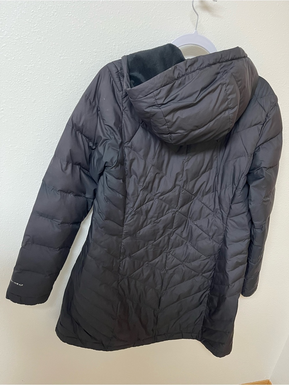 Columbia Black Quilted Omni-Heat Hooded Jacket women’s size M - Picture 4 of 4